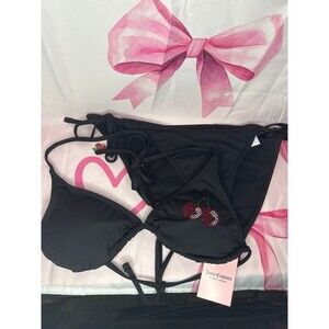 Juicy Couture Cherry Bikini Swimsuit L